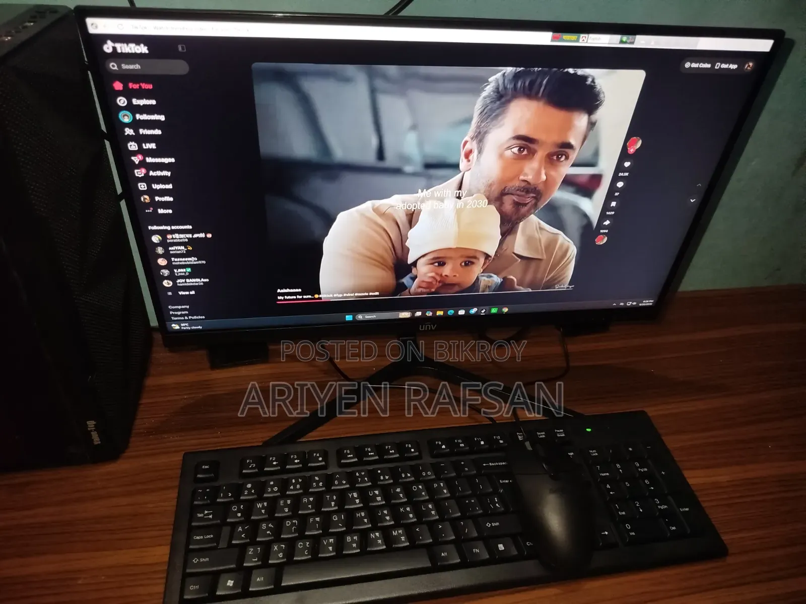 New Desktop Computer 8GB AMD Ryzen 5 SSD 256GB