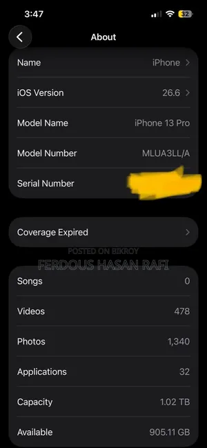 Apple iPhone 13 Pro 1 TB Blue