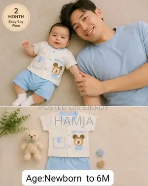 Newborn to 12 Month Age Baby Dress Set
