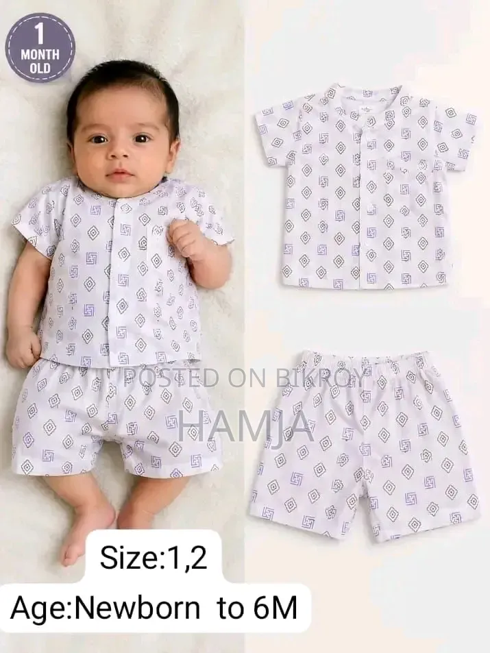 Newborn to 12 Month Age Baby Dress Set