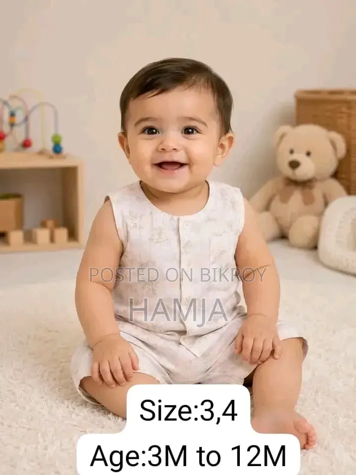 Newborn to 12 Month Age Baby Dress Set