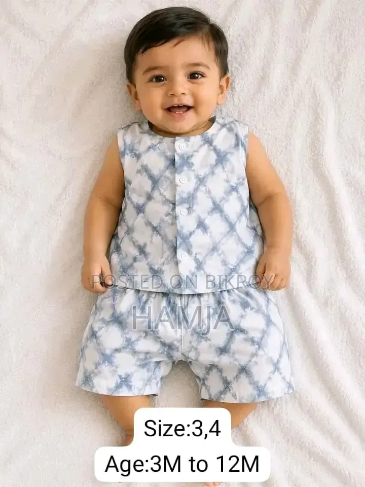 Newborn to 12 Month Age Baby Dress Set