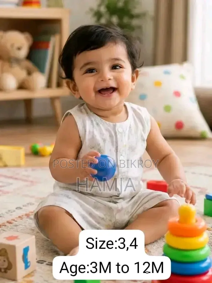 Newborn to 12 Month Age Baby Dress Set