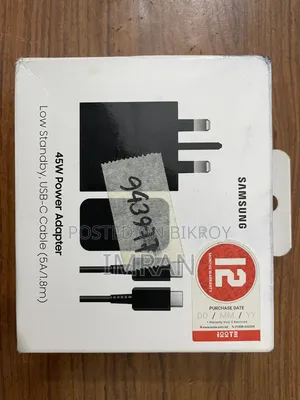 Original Samsung 45 Watt Charger With Cable