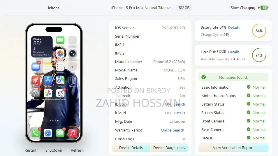 Apple iPhone 15 Pro Max 512 GB Gray
