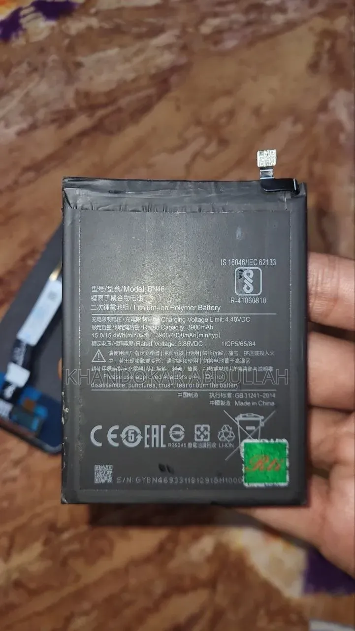 Redmi Note 8 New LCD Display and Used Battery