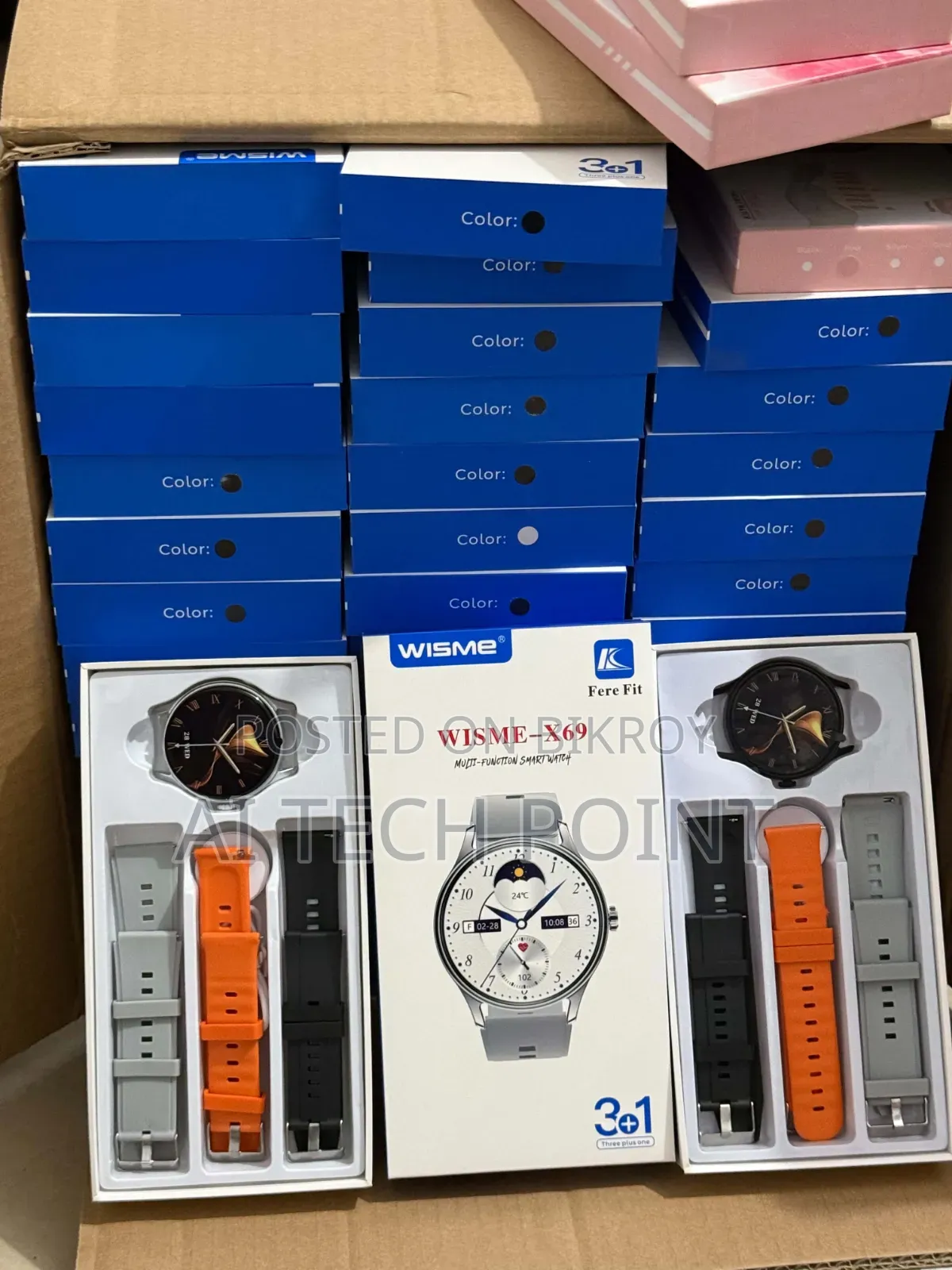 WISME X69 Smart Watch - 3+1 Strap Edition