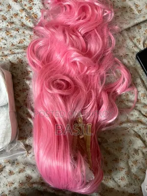Pink Curly Hair Wig