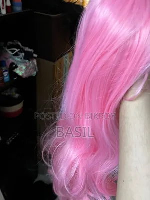 Pink Curly Hair Wig