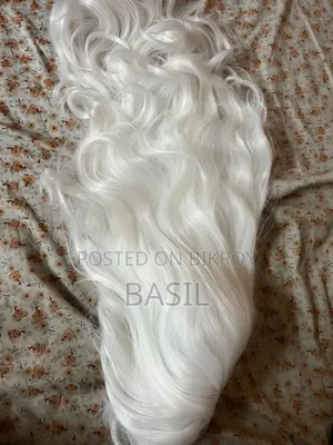 White Curly Hair Wig