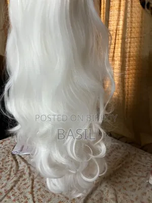 White Curly Hair Wig