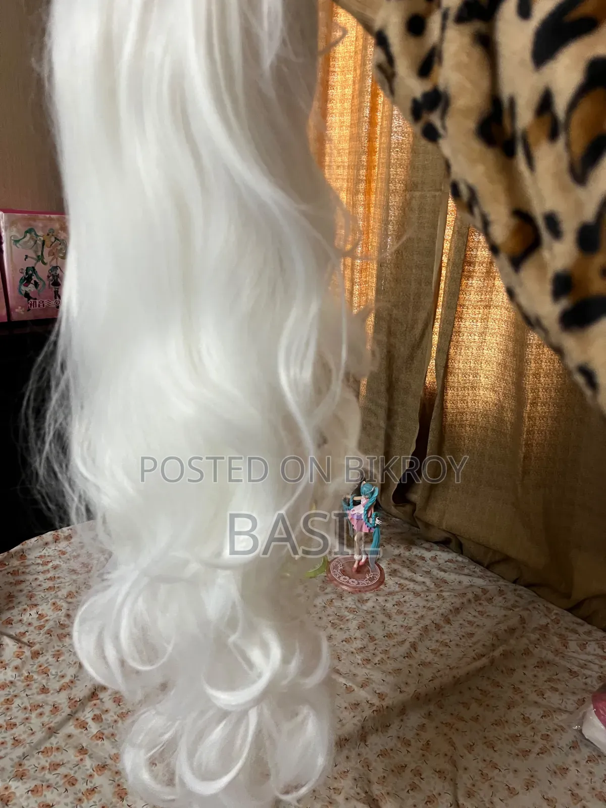 White Curly Hair Wig