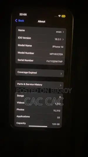 Apple iPhone 14 128 GB Purple