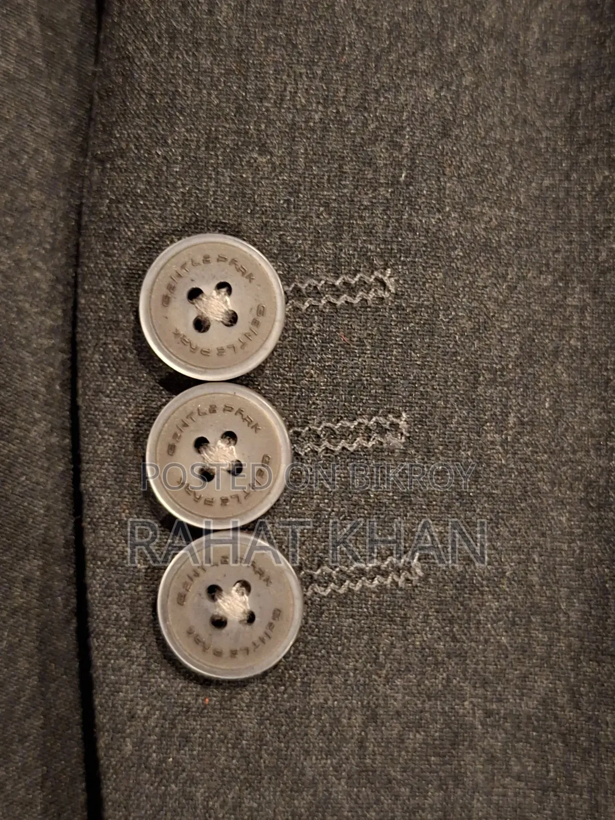 🖤 Charcoal Black Single-Button Blazer | Gentle Park