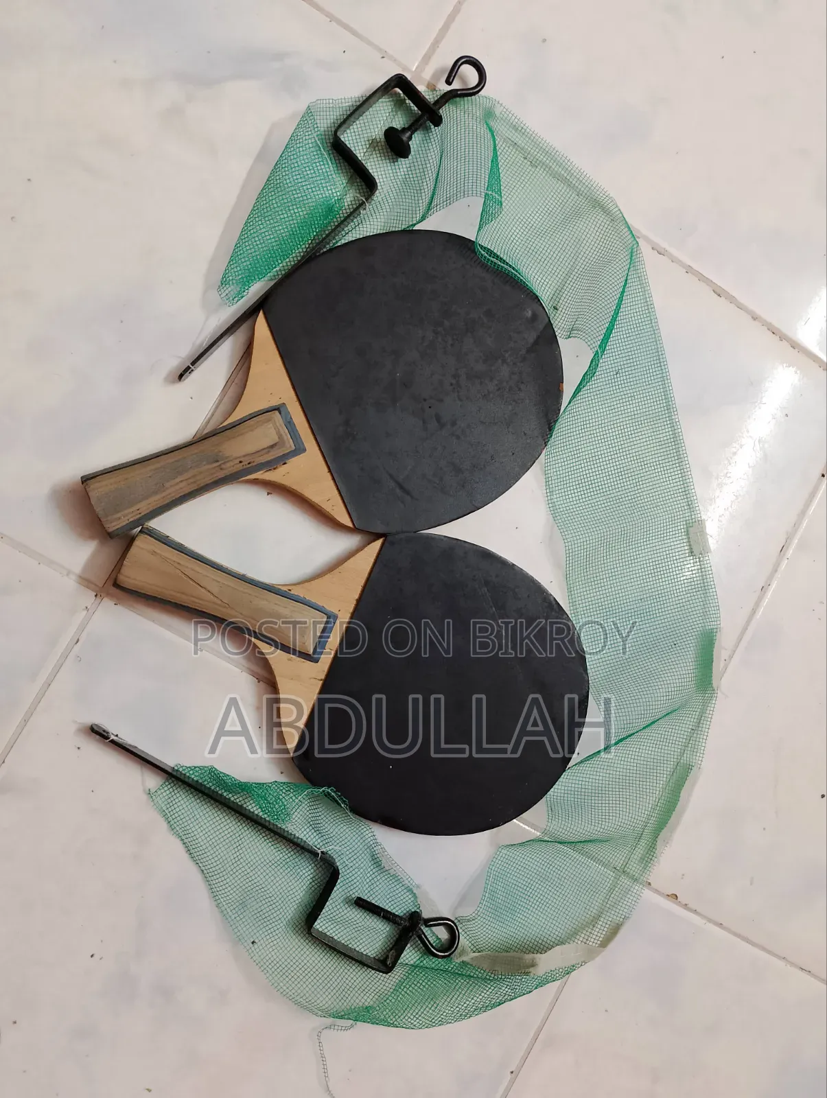 Table Tennis Bat 2pcs + Net Set | Used | Good Condition