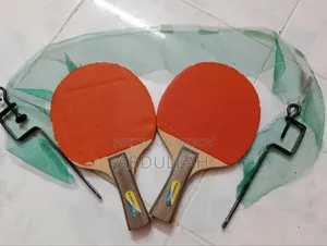 Table Tennis Bat 2pcs + Net Set | Used | Good Condition