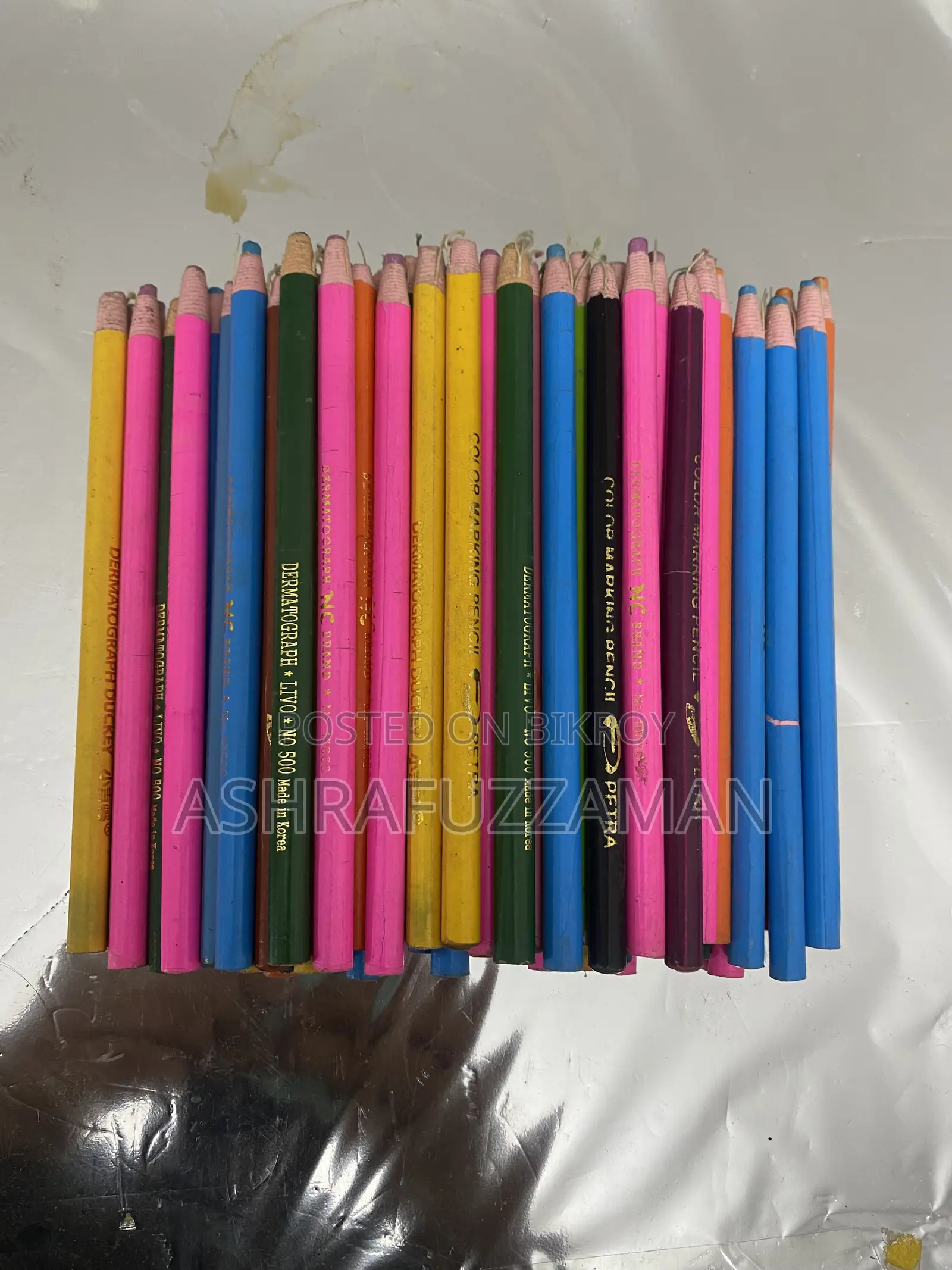 I have many colored pencils which I will sell