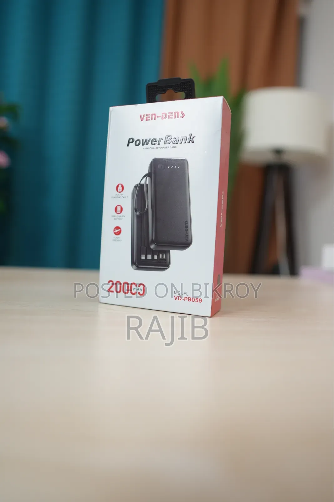 ভেন-ডেন্স ২০০০০এমএএইচ পাওয়ার ব্যাংক