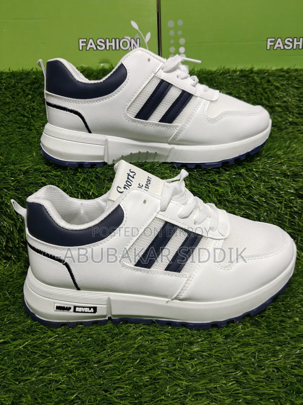 Korean Style Two Stripes Sneakers