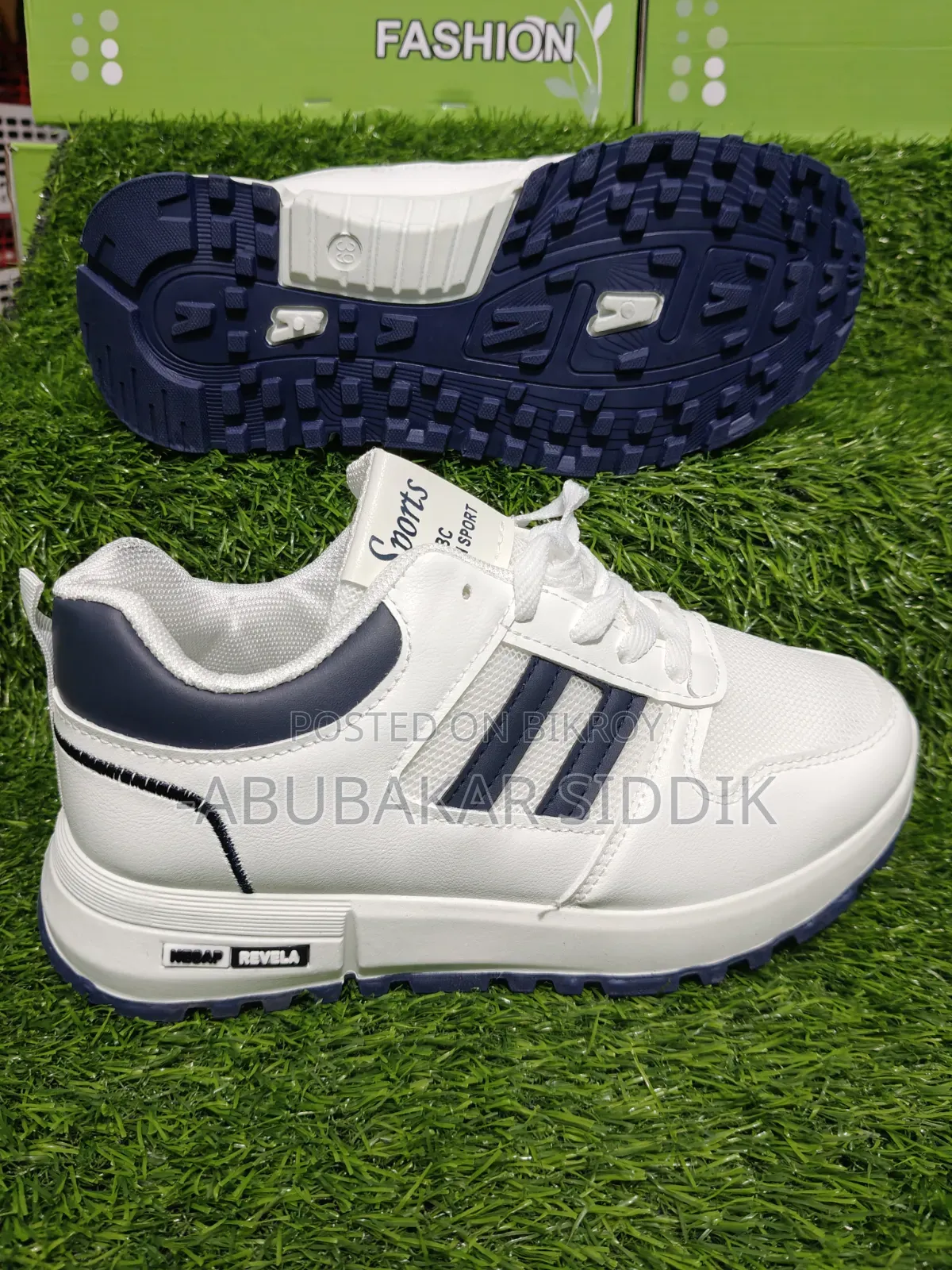 Korean Style Two Stripes Sneakers