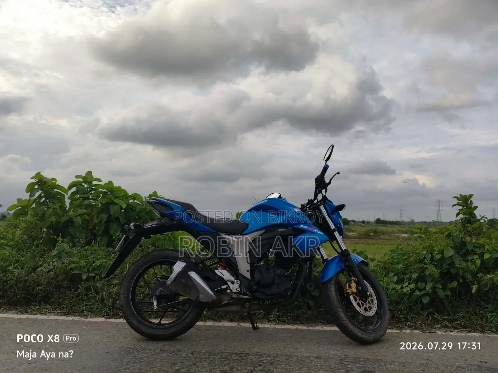 Suzuki Gixxer 2024 Blue