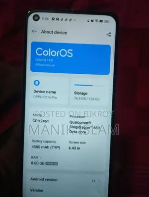 Oppo F21 Pro 128 GB Purple