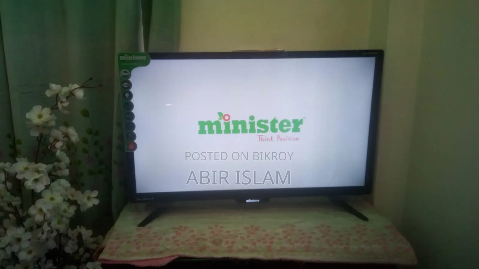 মিনিস্টার ৩২" ডিলাক্স ভয়েস কন্ট্রোল স্মার্ট অ্যান্ড্রয়েড এলইডি টিভি