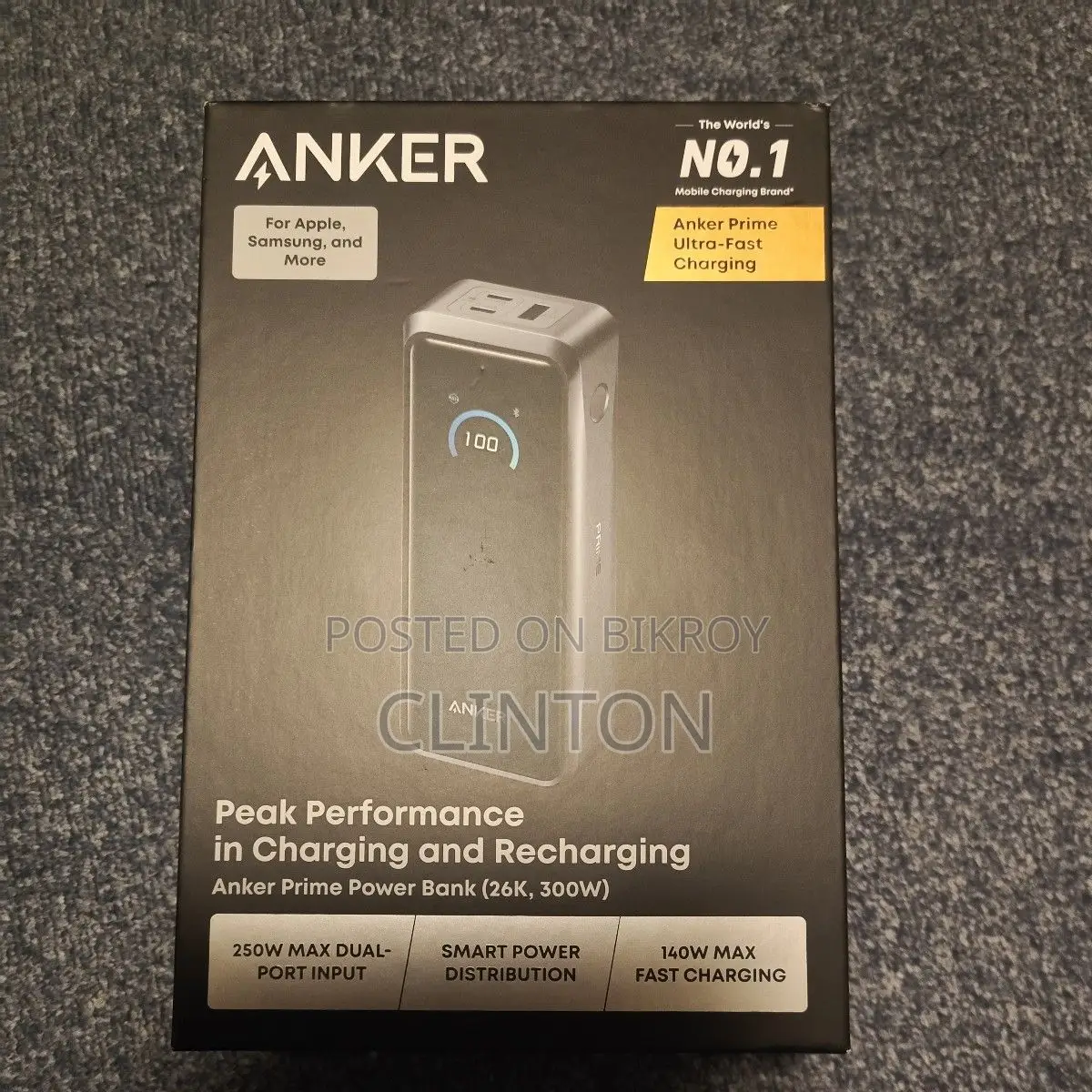 Anker Prime Power Bank (26250 mAh, 300W)