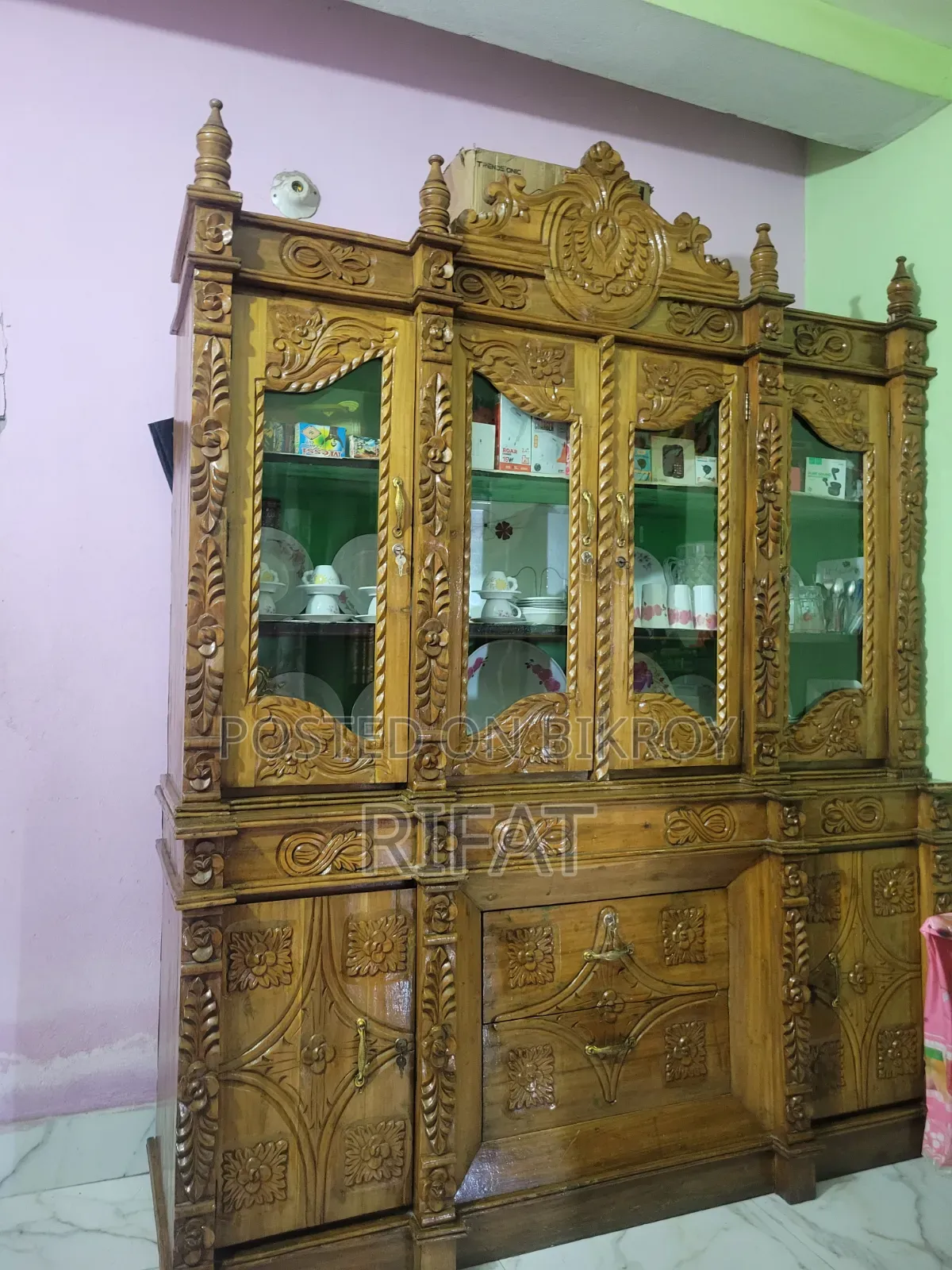 Wooden Wall Showcase