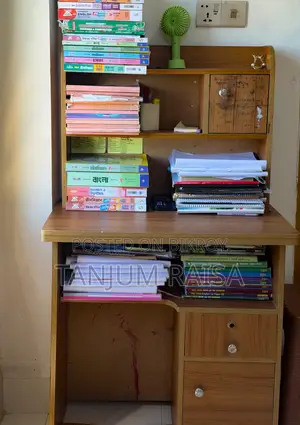 Partex Study Table With Hutch and Drawers, Used