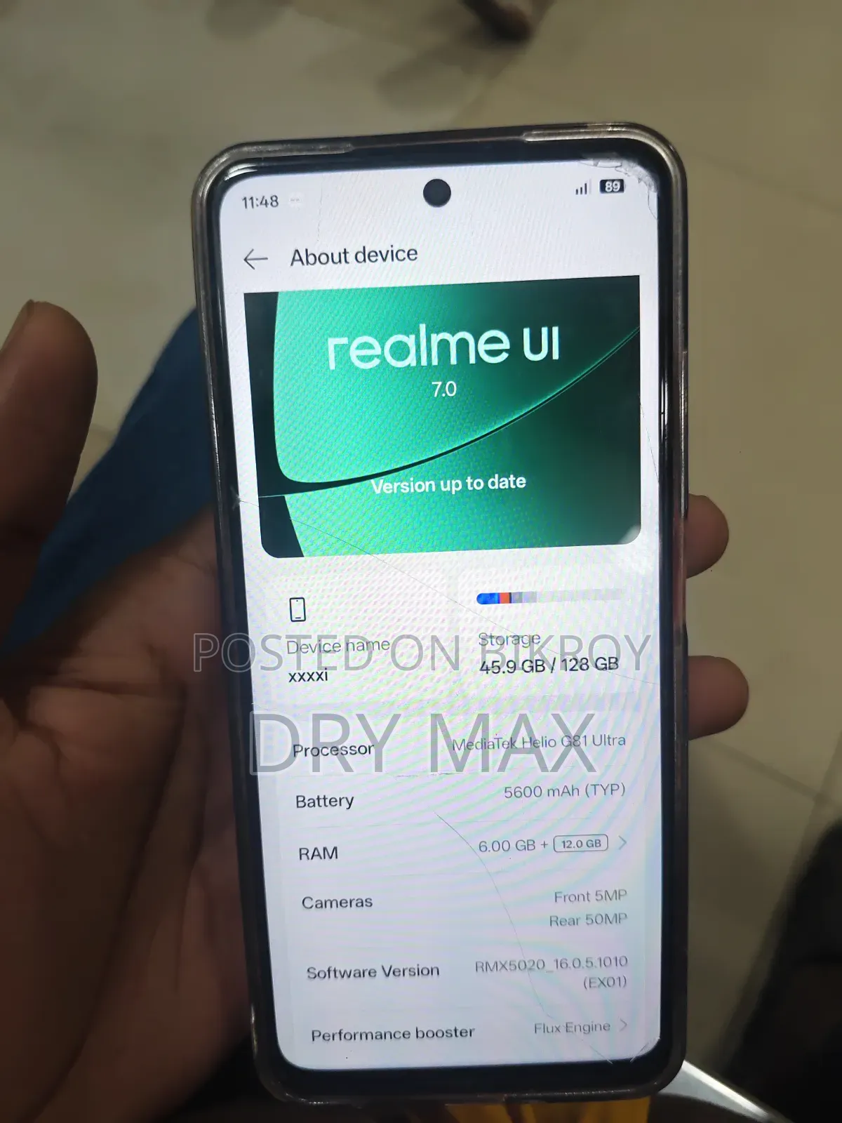 Realme C75x 128 GB Black