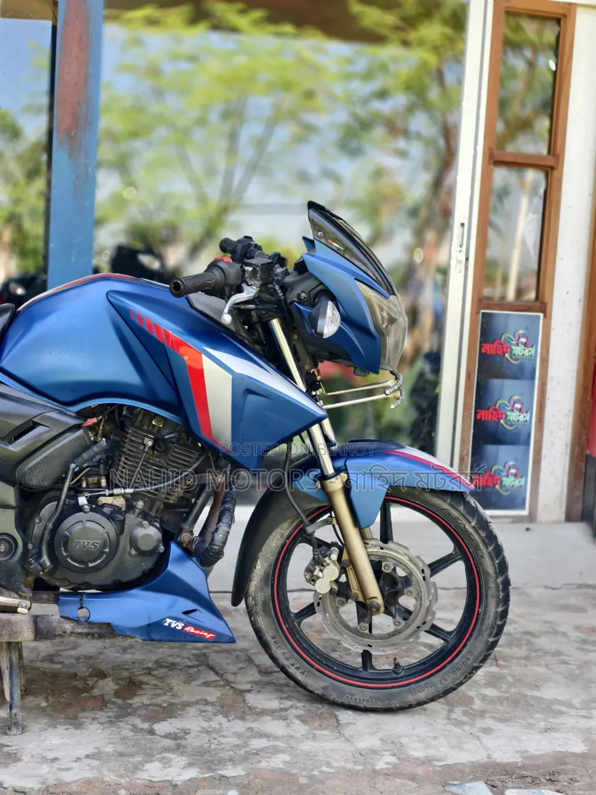 TVS Apache RTR 160 2V 2018 Blue