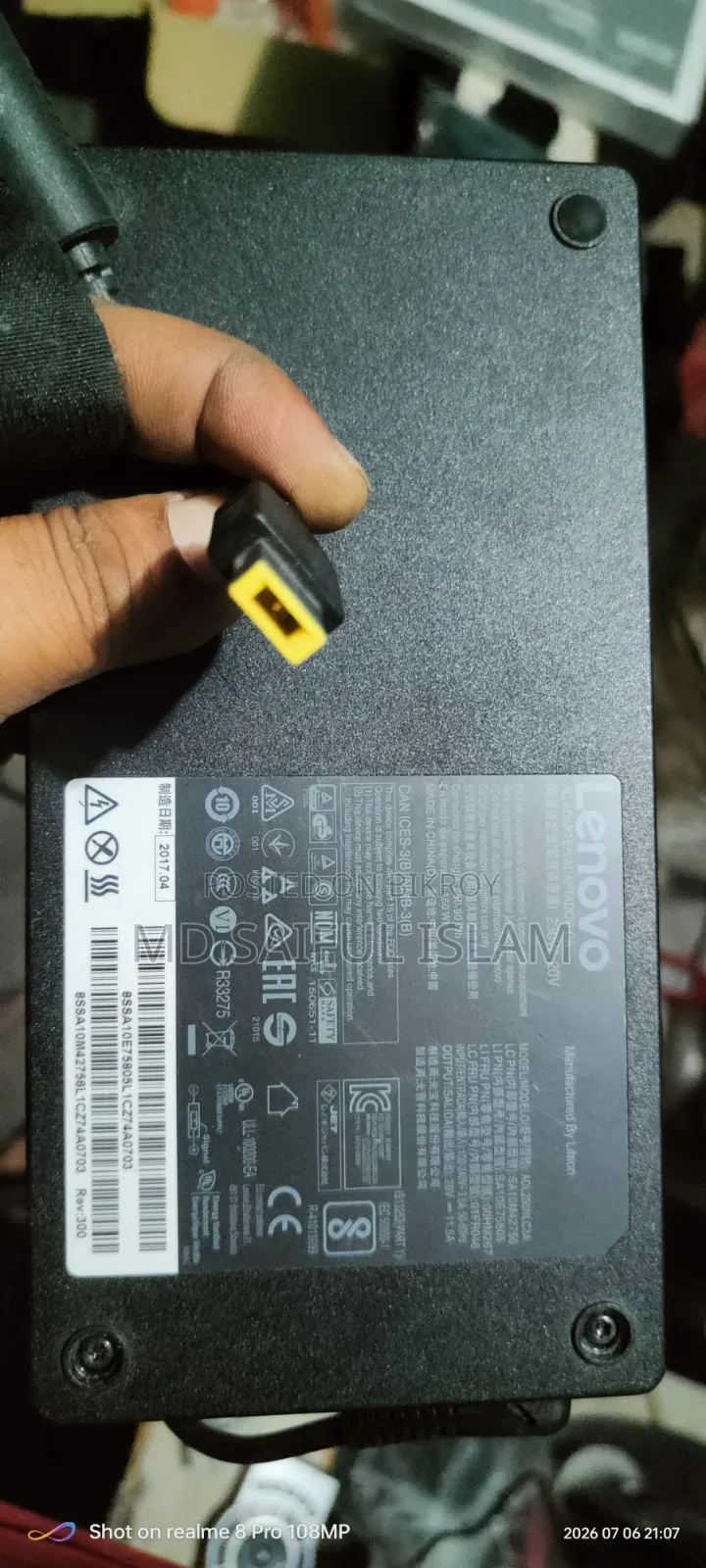 Lenovo Laptop Power Charger Adapter