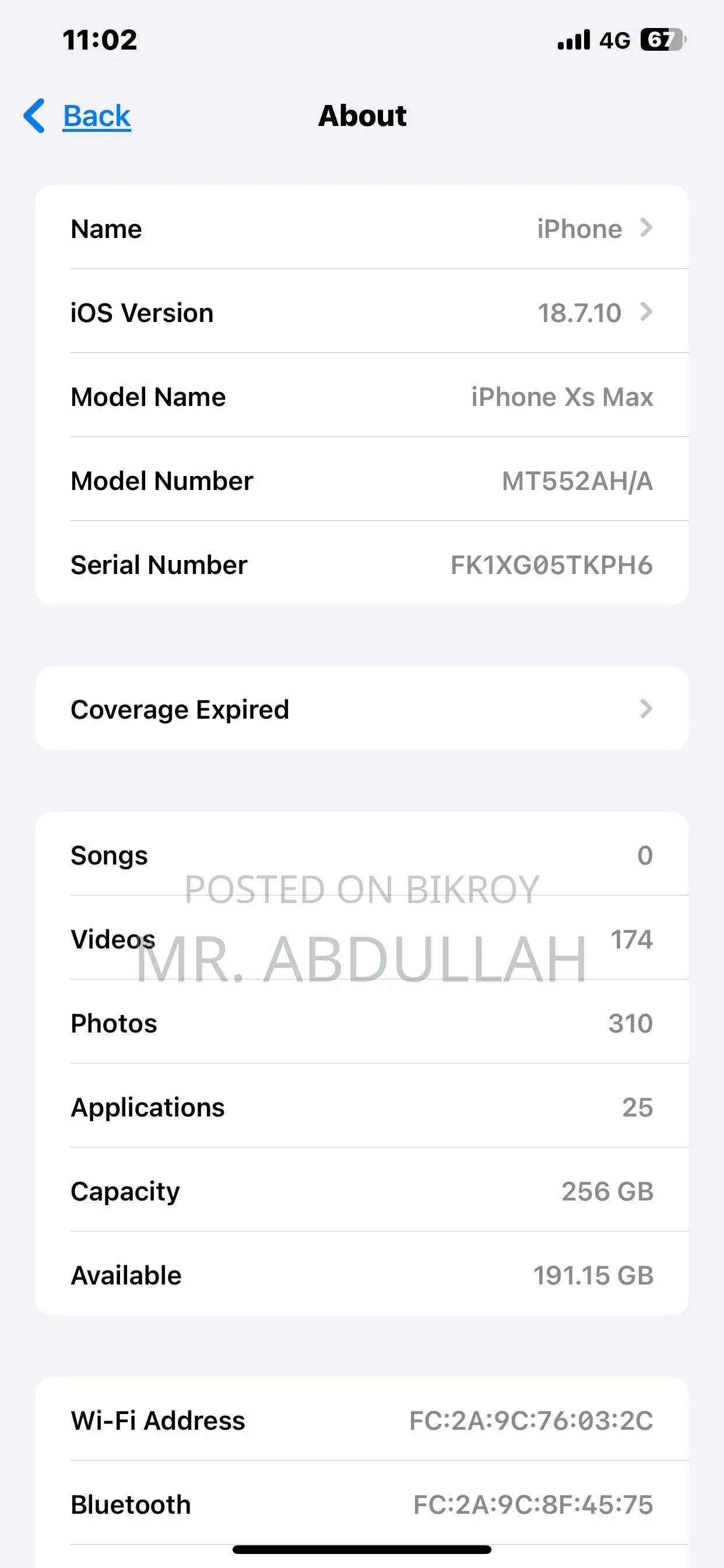 Apple iPhone XS Max 256 GB Gold