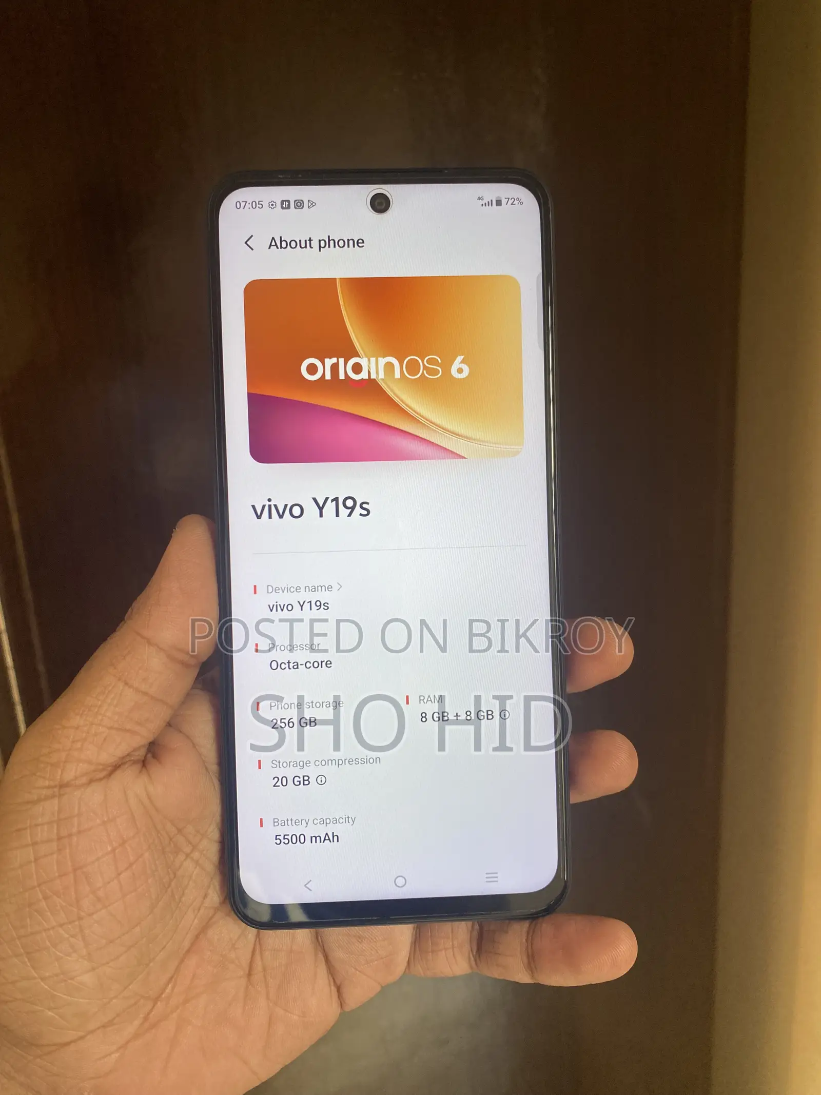 Vivo Y19s 4G 256 GB Blue