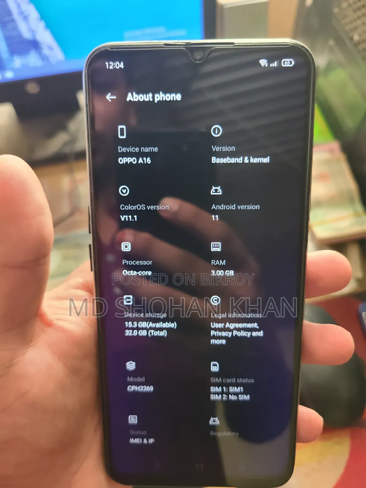 Oppo A16 32 GB Gold