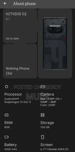 Nothing Phone 3a 256 GB Black