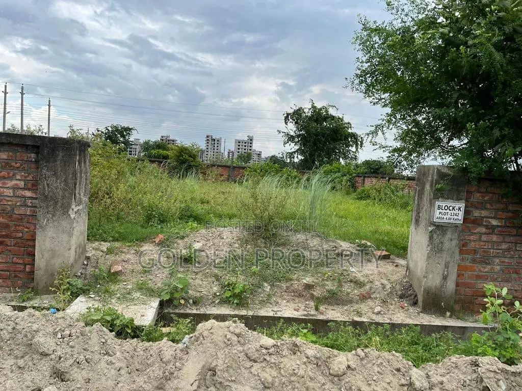 Plot Sale 5 Katha Block I Ext Bashundhara Residential Area