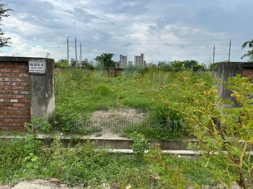 Plot Sale 5 Katha Block I Ext Bashundhara Residential Area