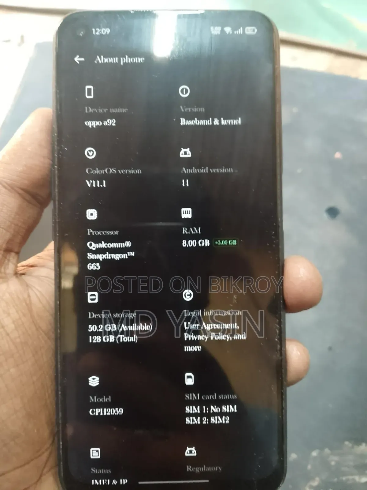 Oppo A92 128 GB Black