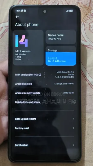 Xiaomi Poco X3 NFC 128 GB Blue