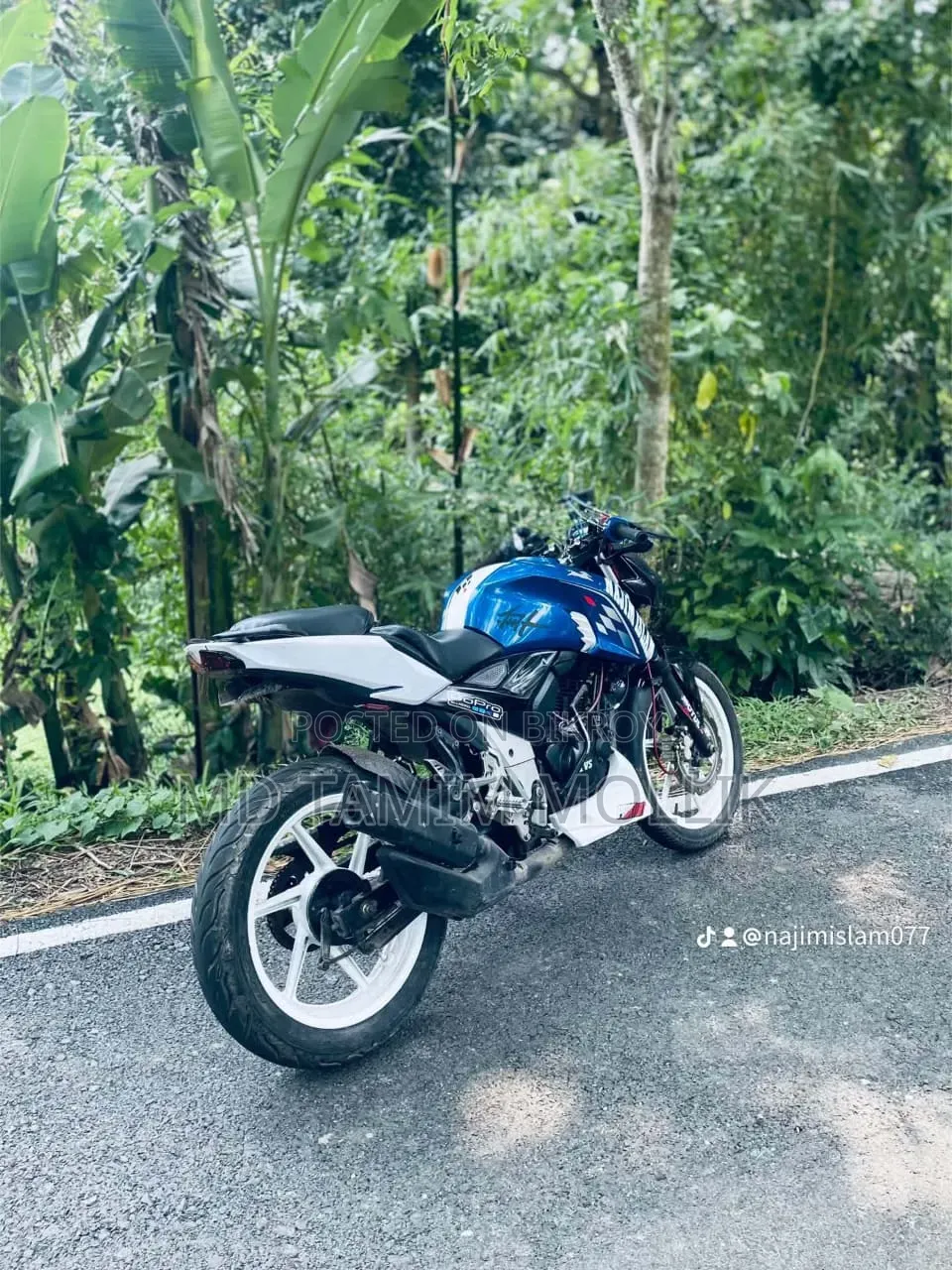 TVS Apache 160 4V 2022 Blue