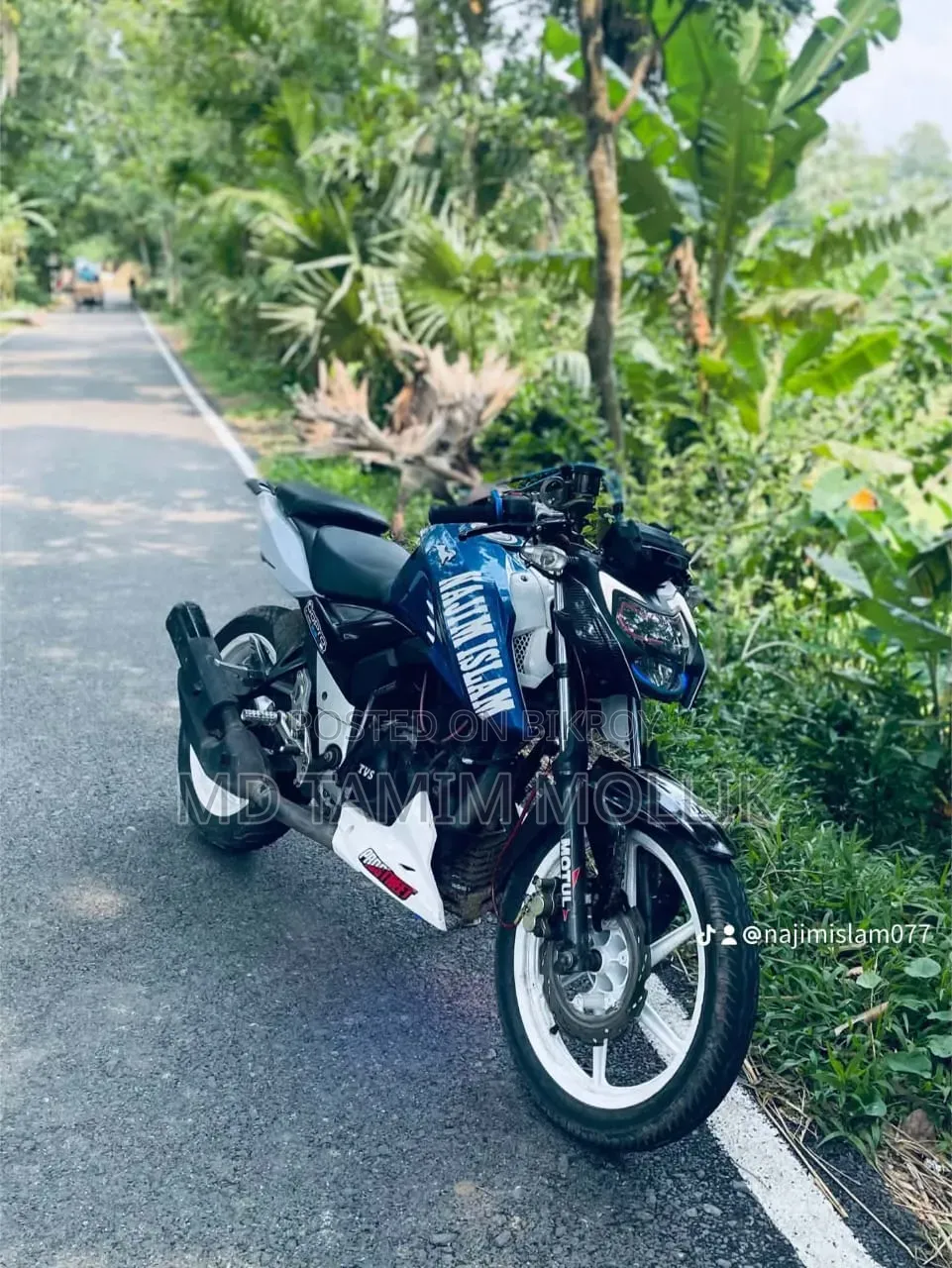TVS Apache 160 4V 2022 Blue