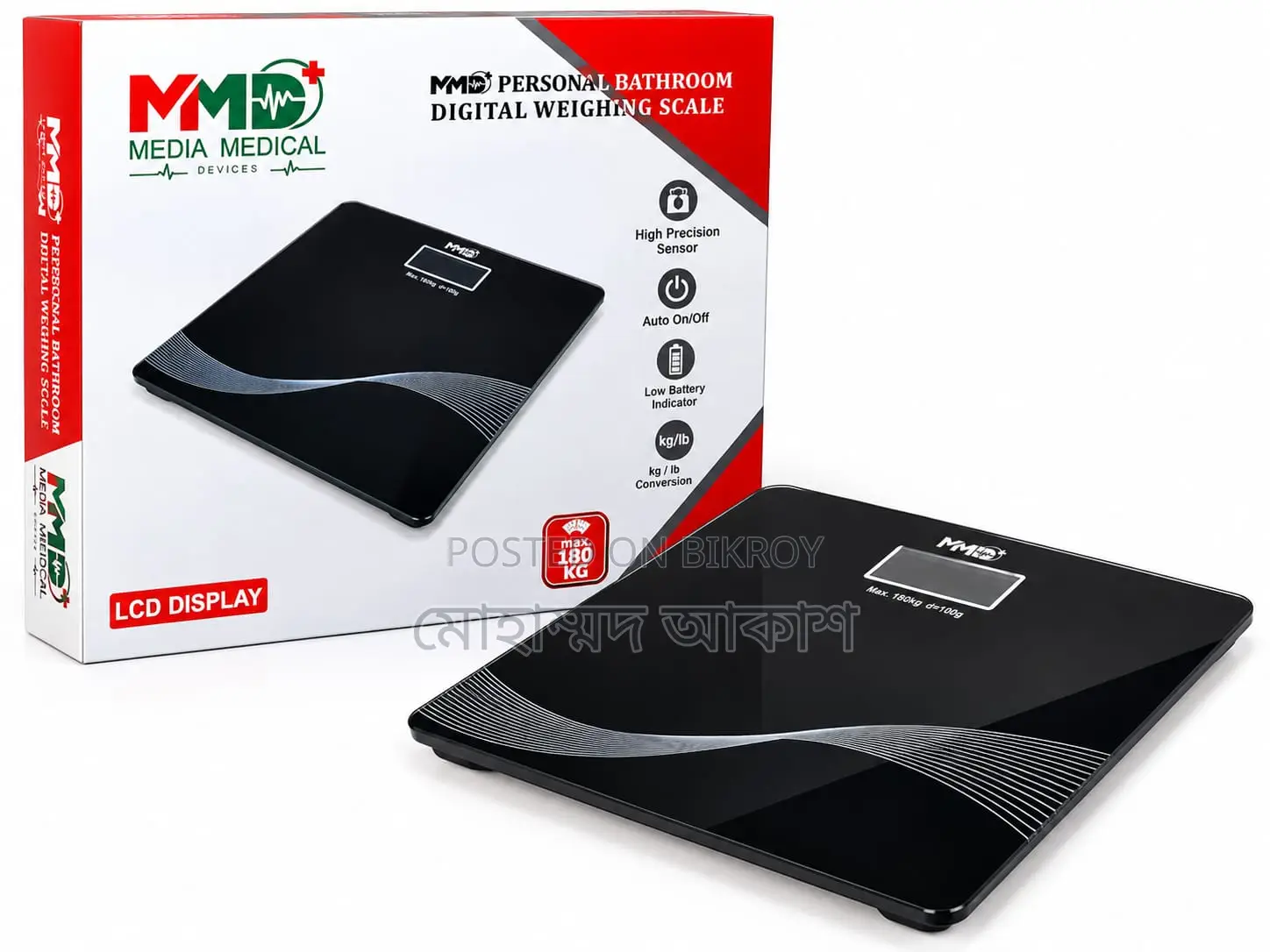 MMD Digital Weighing Scale 180KG LCD Body Weight Machine