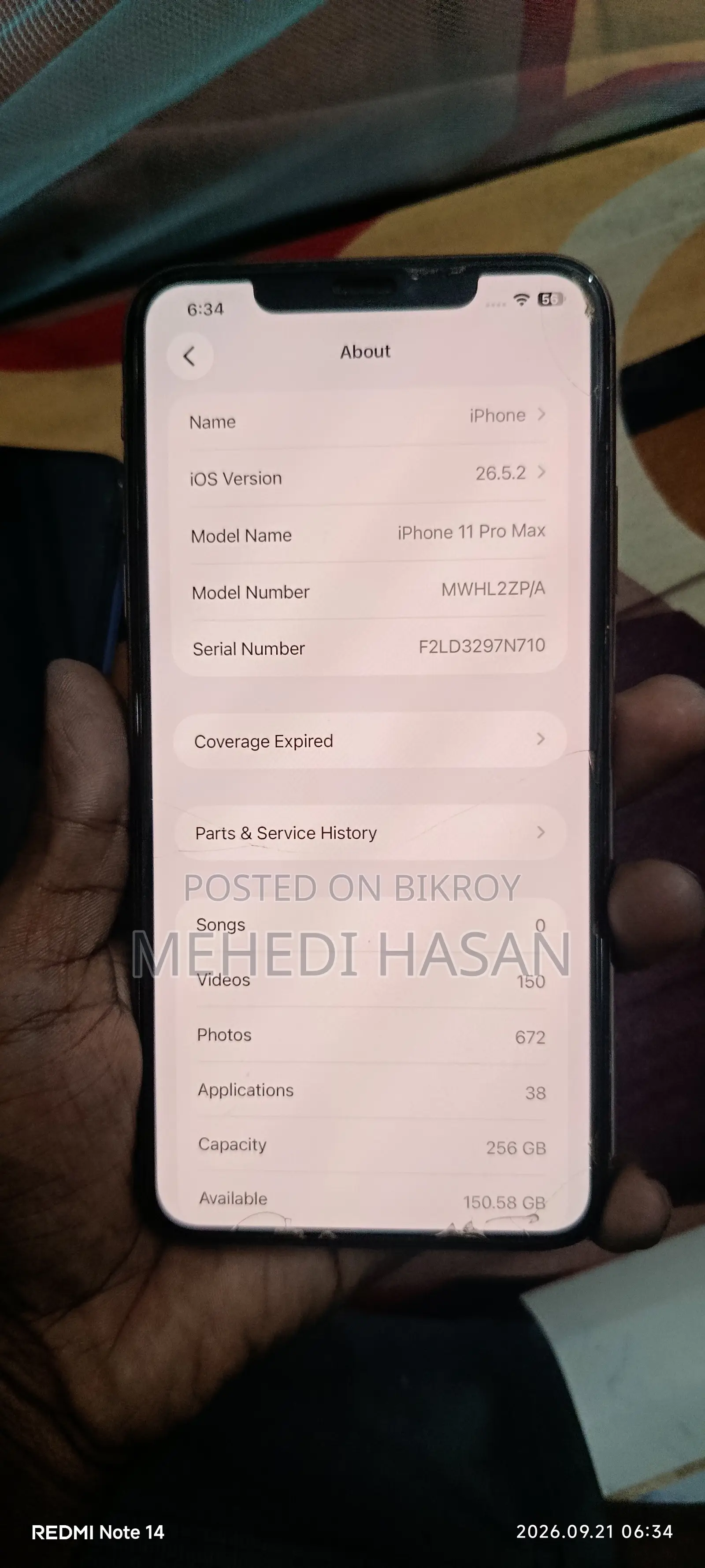 Apple iPhone 11 Pro Max 256 GB Gold