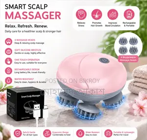 Premium Smart Electric Scalp Massager Head Scalp Relaxation Device
