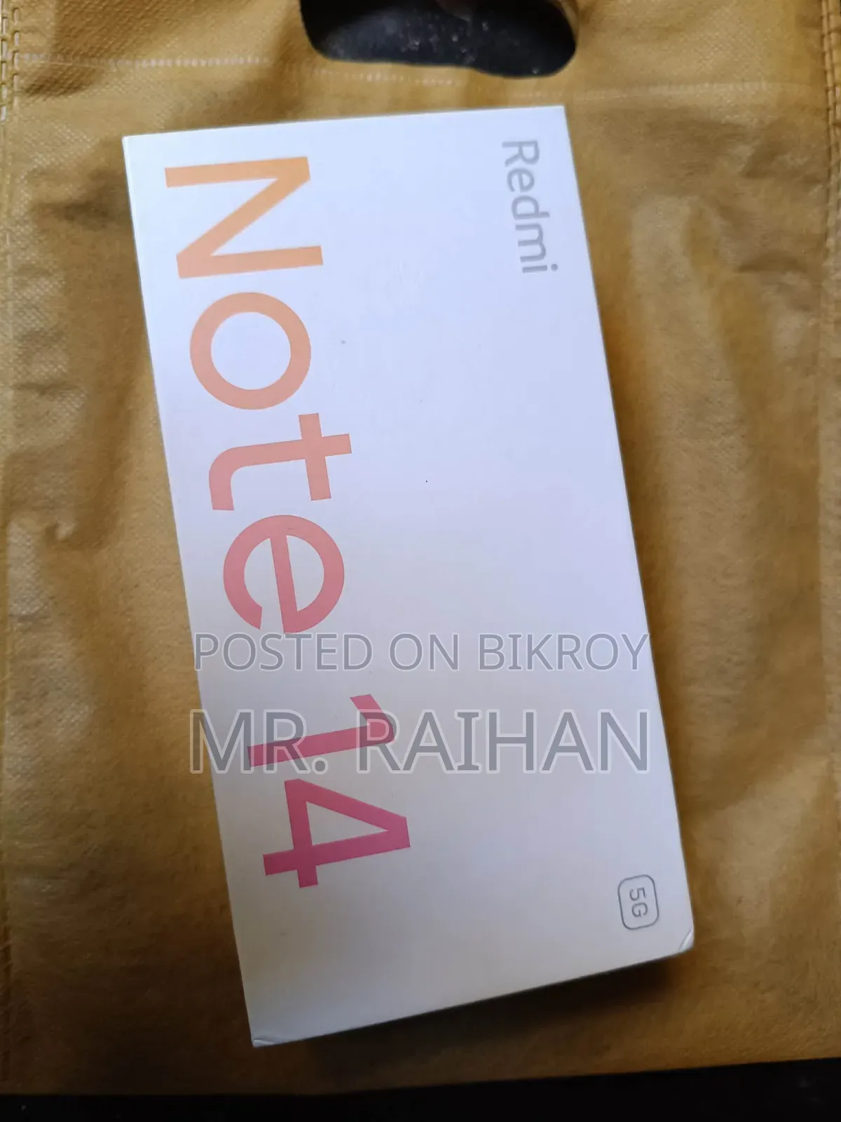 শাওমি রেডমি নোট ১৪ ৫জি ২৫৬ জিবি সাদা