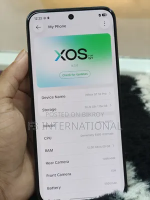 ইনফিনিক্স জিটি ৩০ প্রো ৫জি ২৫৬ জিবি কালো