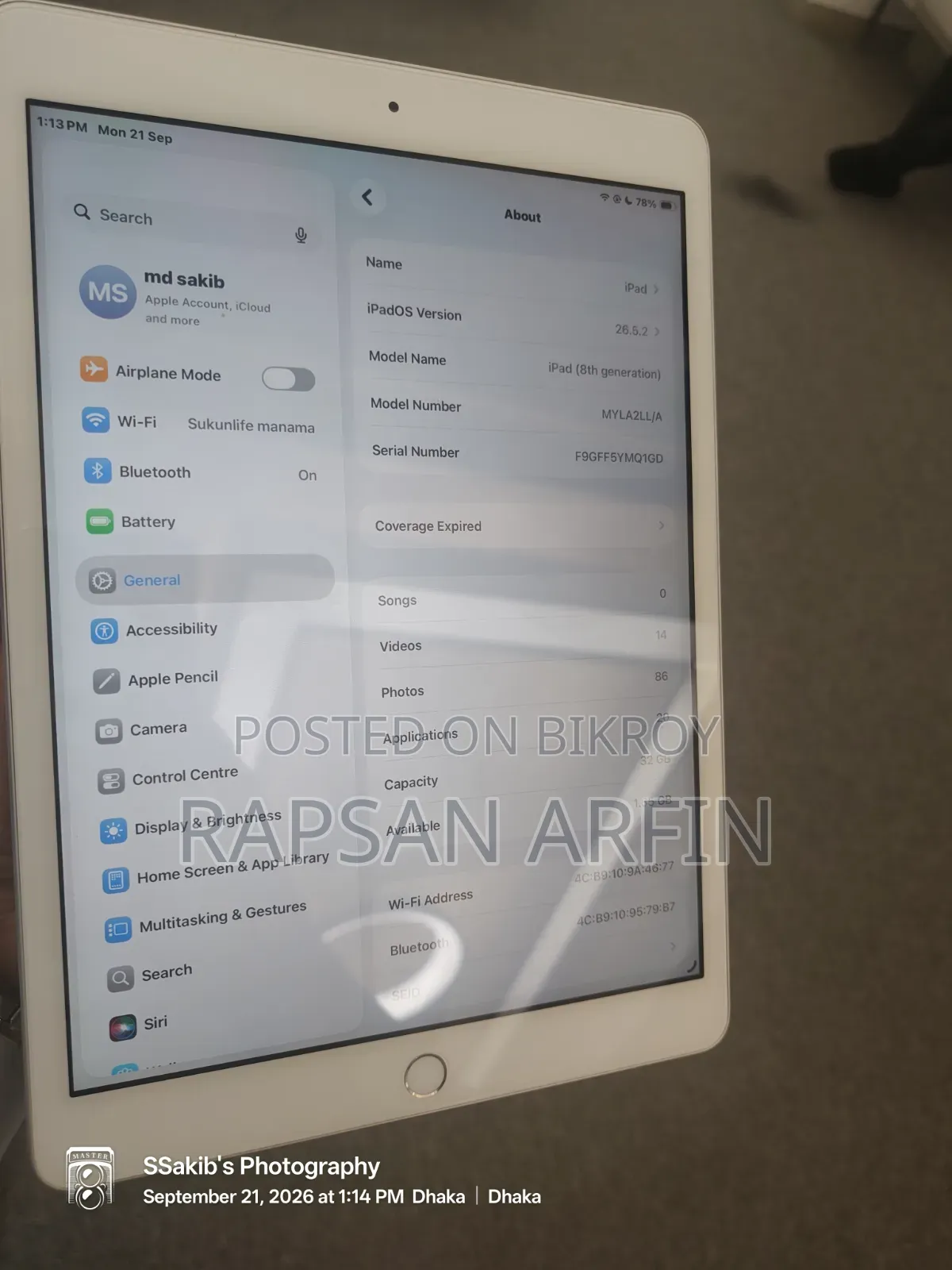 Apple iPad 10.2 (2021) 32 GB Silver