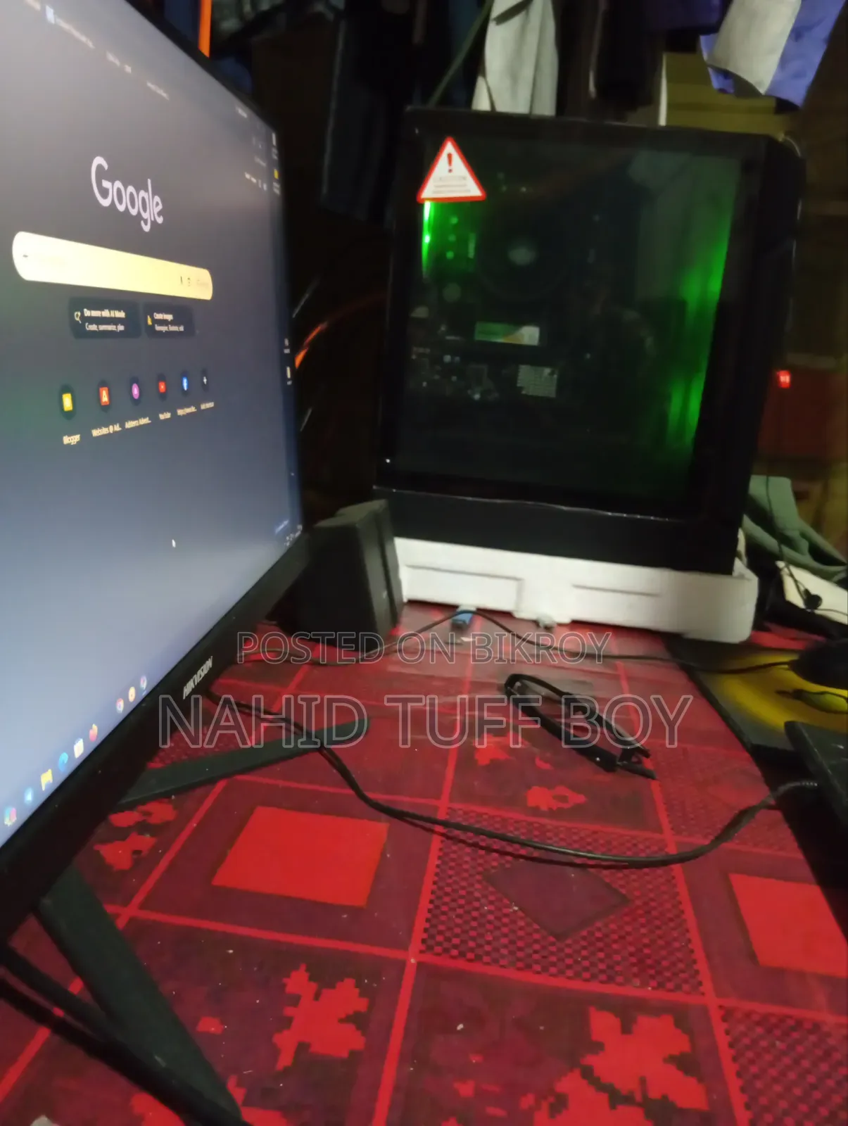 Desktop Computer MSI 8GB AMD Ryzen 5 HDD+SSD 256GB